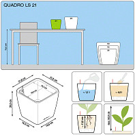 Кашпо QUADRO LS Premium