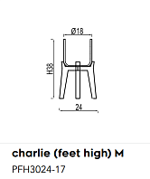 Кашпо CHARLIE на высокой подставке Rough