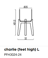 Кашпо CHARLIE на высокой подставке Rough