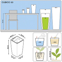 Кашпо CUBICO Color