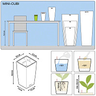 Кашпо CUBICO/МAXI-CUBI/МINI-CUBI