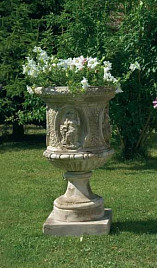 Уличный вазон Quirinale Italgarden Италия, материал композитный мрамор