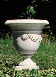 Амфора Tiziano (Rustico, Corroso, Grigia) Italgarden Италия, материал композитный мрамор