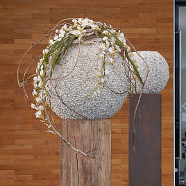Большое напольное кашпо BEACH Fleur Ami Германия, материал файбергласс
