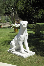 Садовая фигурка Pantera Italgarden Италия, материал композитный мрамор