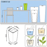 Кашпо CUBICO Color